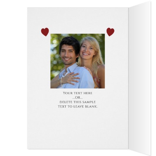 Valentinstag-Heart-FotoCollage Benutzerdefinierter (Innen (Links))