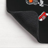 Valentinstag Heart Holding Lacrosse Stick Boys G Mousepad (Ecke)