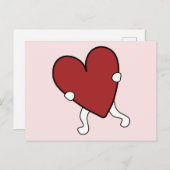 Valentinstag Heart Postkarte (Vorne/Hinten)