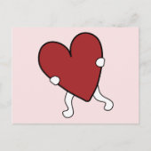 Valentinstag Heart Postkarte (Vorderseite)