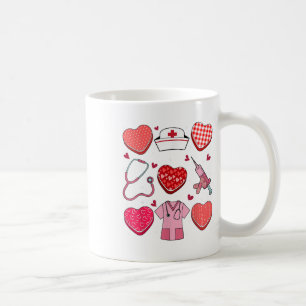 Valentinstag Heart Rn Cna Icu Scurb Krankenpfleger Kaffeetasse