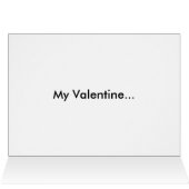 Valentinstag Heart Shapie Cookie Card (Innenansicht Horizontal (Oben))