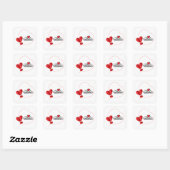 Valentinstag Heart Sticker (Blatt)