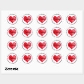 Valentinstag Heart Stickers (Blatt)
