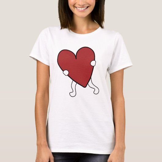 Valentinstag Heart T-Shirt (Vorderseite)