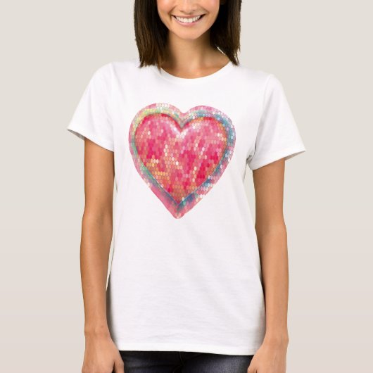 Valentinstag Heart T-Shirt (Vorderseite)