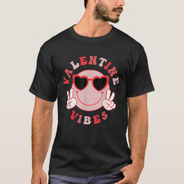 Valentinstag Heart Valentine Vibes Funny Todler T-Shirt