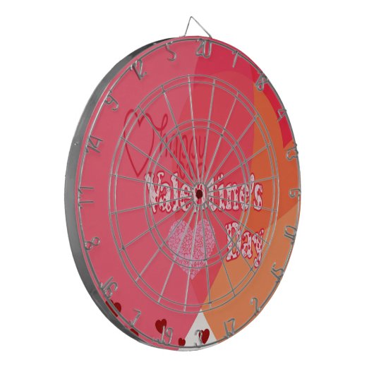 Valentinstag Hearts Dartscheibe (Vorderseite Links)