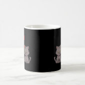 Valentinstag Hearts Day Relationation Couple Cat Kaffeetasse (Mittel)