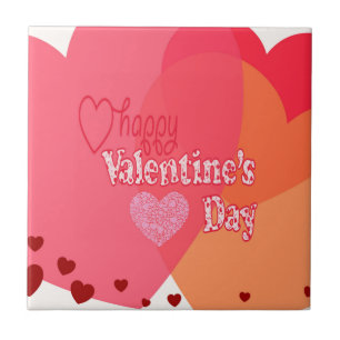 Valentinstag Hearts Fliese