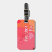 Valentinstag Hearts Gepäckanhänger (Vorderseite vertikal)