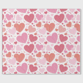 Valentinstag Hearts Geschenkpapier (Flach)
