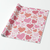 Valentinstag Hearts Geschenkpapier (Ungerollt)