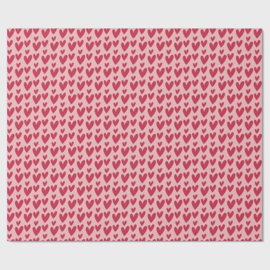 Valentinstag Hearts Geschenkpapier (Flach)