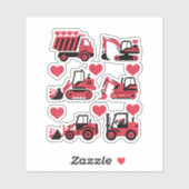 Valentinstag Hearts Liebe Aufkleber (Blatt)