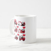 Valentinstag Hearts Liebe Kaffeetasse (Vorderseite Links)