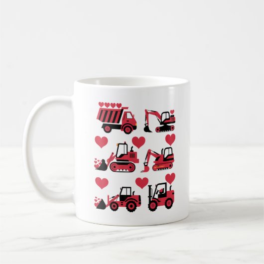 Valentinstag Hearts Liebe Kaffeetasse (Links)
