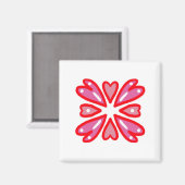 Valentinstag Hearts Magnet (Vorderseite/Rückseite)