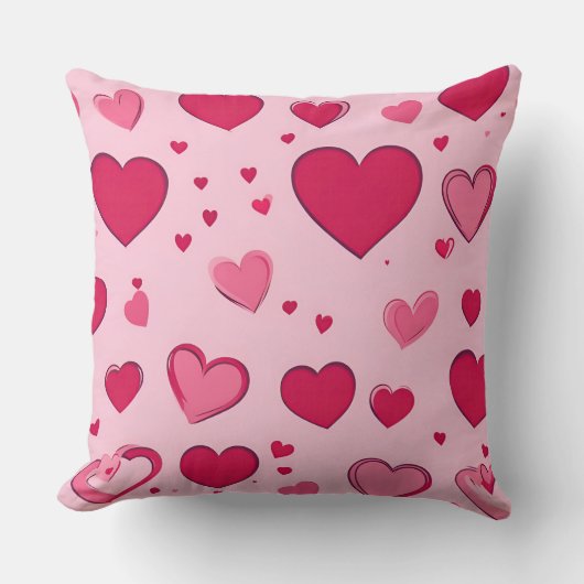 Valentinstag Hearts Pillow 01 Kissen (Vorderseite)