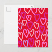 Valentinstag Hearts Postkarte (Vorne/Hinten)