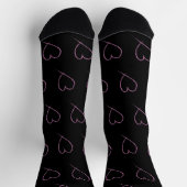 Valentinstag Hearts Scribbles Socken (Oben)