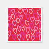 Valentinstag Hearts Serviette (Vorderseite)