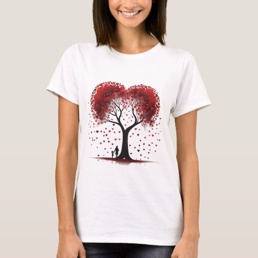 Valentinstag Hearts T-Shirt (Vorderseite)