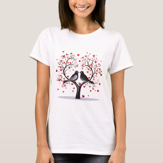 Valentinstag Hearts T-Shirt (Vorderseite)