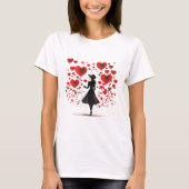 Valentinstag Hearts T-Shirt (Vorderseite)