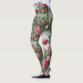 Valentinstag Hearts und Rose Leggings (Links)