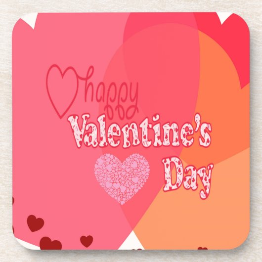 Valentinstag Hearts Untersetzer (Vorderseite)