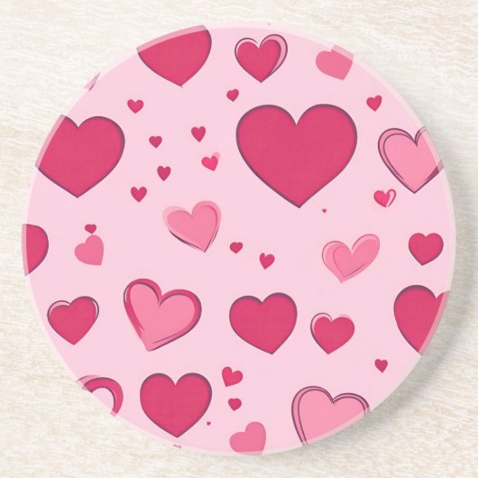 Valentinstag Hearts Untersetzer 01 (Vorne)