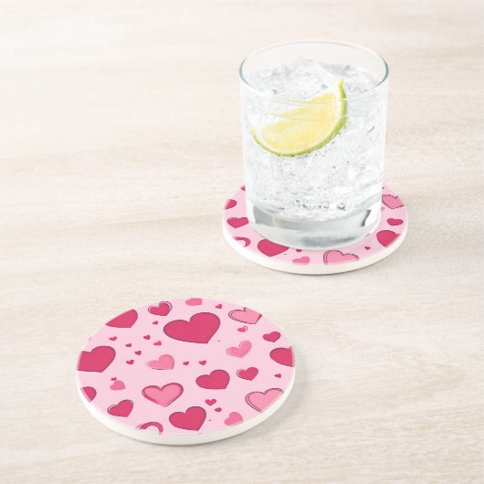 Valentinstag Hearts Untersetzer 01 (Seite)