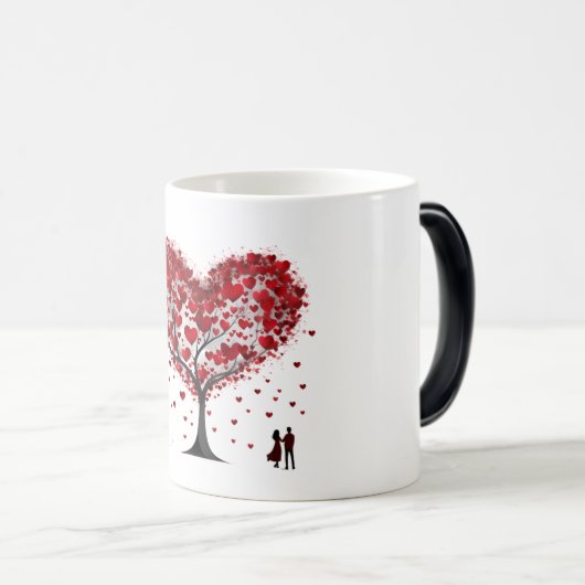 Valentinstag Hearts Verwandlungstasse (VorderseiteRechts)