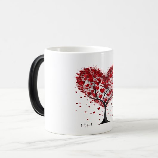 Valentinstag Hearts Verwandlungstasse (Vorderseite Links)