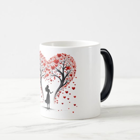 Valentinstag Hearts Verwandlungstasse (VorderseiteRechts)