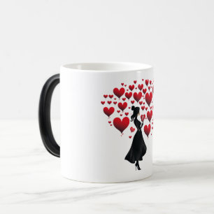 Valentinstag Hearts Verwandlungstasse