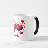 Valentinstag Hearts Verwandlungstasse (VorderseiteRechts)