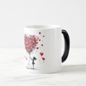 Valentinstag Hearts Verwandlungstasse (VorderseiteRechts)