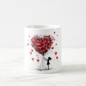 Valentinstag Hearts Verwandlungstasse (Mittel)