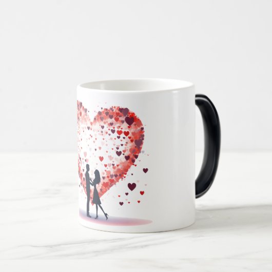 Valentinstag Hearts Verwandlungstasse (VorderseiteRechts)