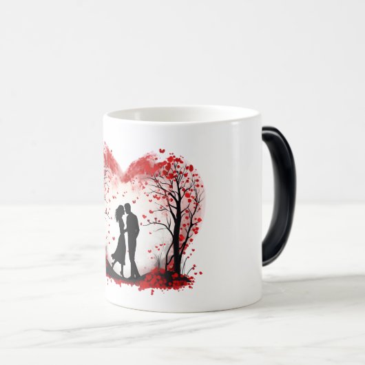 Valentinstag Hearts Verwandlungstasse (VorderseiteRechts)