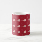Valentinstag Hearts & X's & O's Coffee Tasse. Kaffeetasse (Mittel)