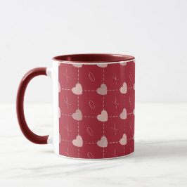 Valentinstag Hearts & X's & O's Tasse. Tasse