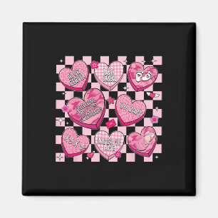 Valentinstag Hebamme Krankenschwester Rosa Herzen Magnet
