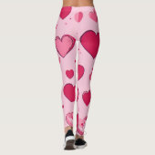 Valentinstag Herz 01 Leggings (Rückseite)