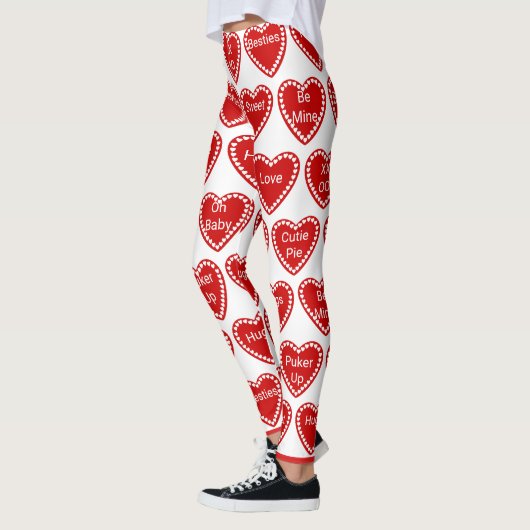 Valentinstag Herz 10 Leggings (Links)
