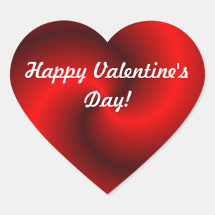 Valentinstag Herz-Aufkleber