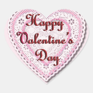 Valentinstag Herz-Aufkleber