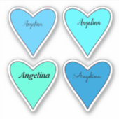 Valentinstag Herz Aufkleber (Vorderseite)